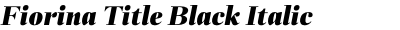 Fiorina Title Black Italic